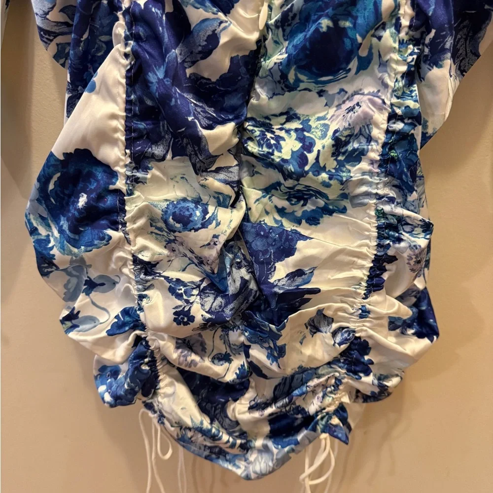 For Love & Lemons Hyacinth Drawstring Ruched Mini Dress - Picture 7 of 7